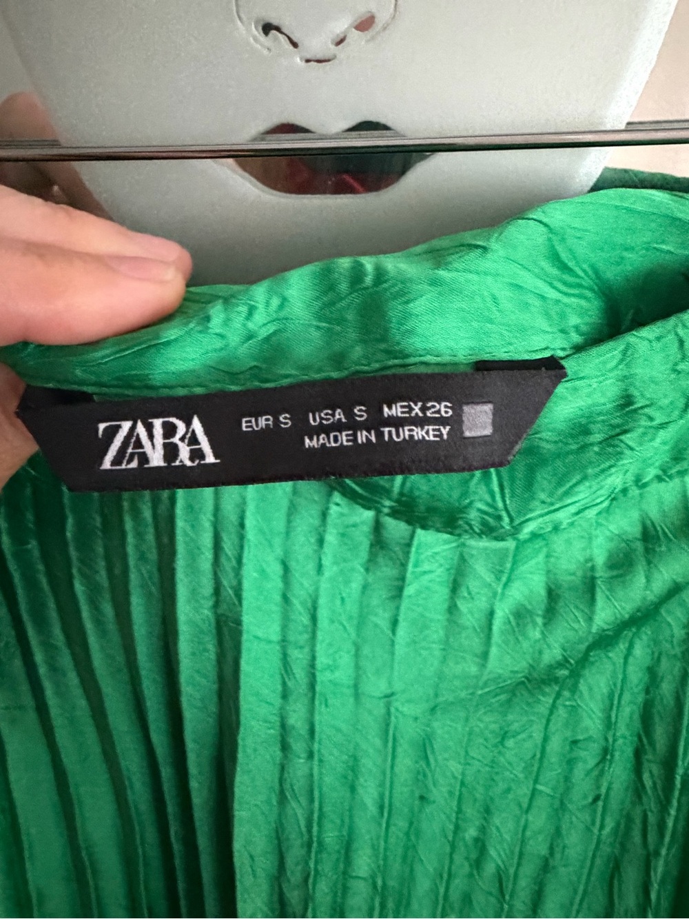 Zara Emerald Green Pleated Maxi Skirt | EUC | Size Small - Picture 3 of 4